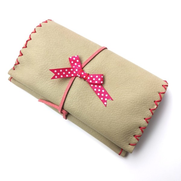 Καπνοθήκη Γνήσιο Δέρμα Polka Bow