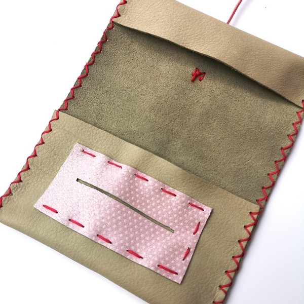 Καπνοθήκη Γνήσιο Δέρμα Polka Bow