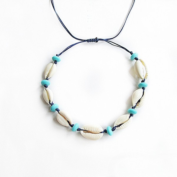 natural shell anklet/choker| χειροποιητο βραχιολι ποδι κοχυλι minimal