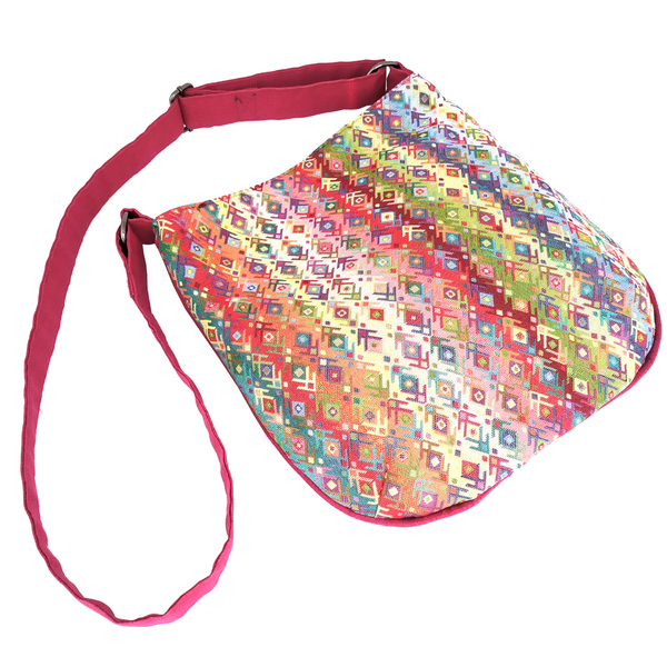 Χιαστί μπορντό boho tote bag