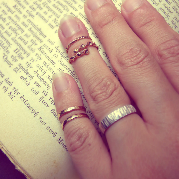 " Midi rings Vol.1 " - Χειροποίητα επάργυρα και επίχρυσα midi βεράκια!