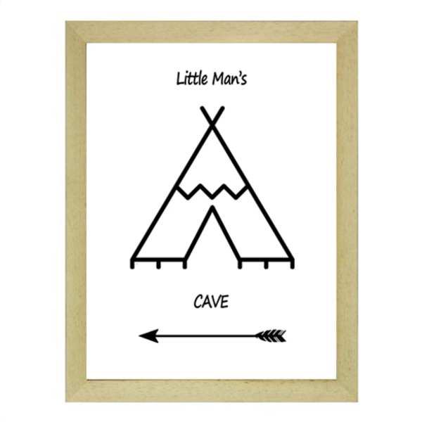 "Little man's cave" poster σε κορνίζα - μεσαίο-