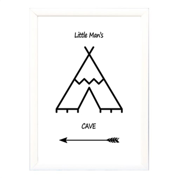 "Little man's cave" poster σε κορνίζα - μεσαίο-