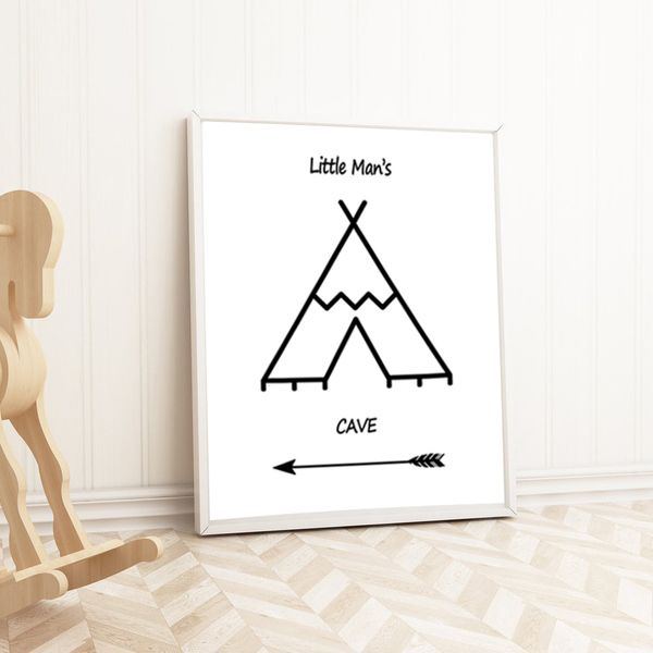 "Little man's cave" poster σε κορνίζα - μεσαίο-