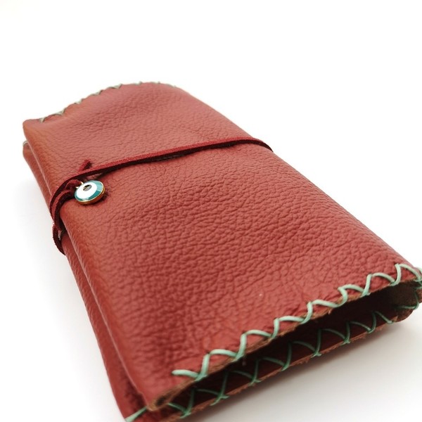 Δερμάτινη Καπνοθήκη Bordeaux Evil Eye