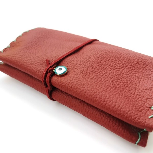 Δερμάτινη Καπνοθήκη Bordeaux Evil Eye
