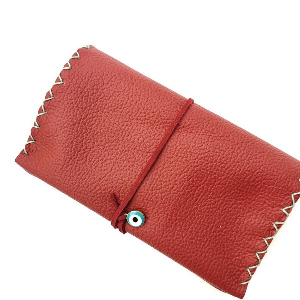 Δερμάτινη Καπνοθήκη Bordeaux Evil Eye