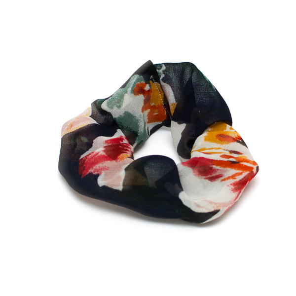 Scrunchy Blue Floral