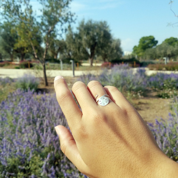 Personalized Eco Silver Ring | Write your own message