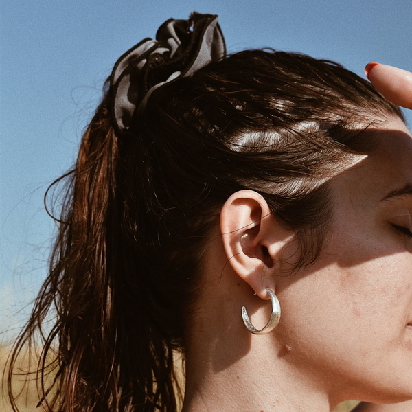 Irène Silver Hoops
