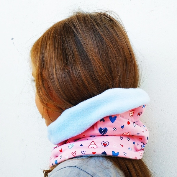Neck warmer / παιδικός λαιμός HEARTS