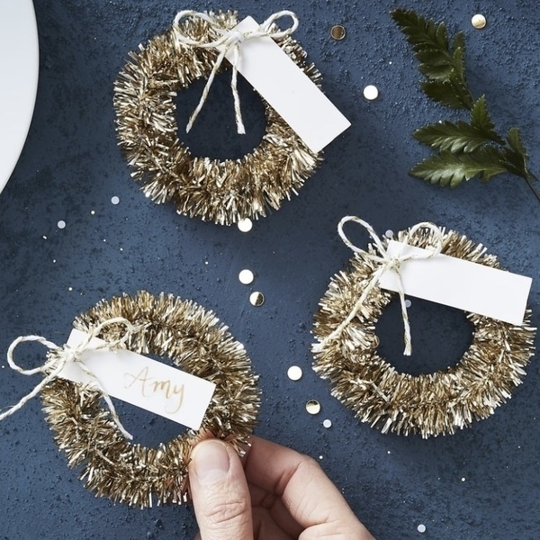 Place Card Wreath Ginger Ray
