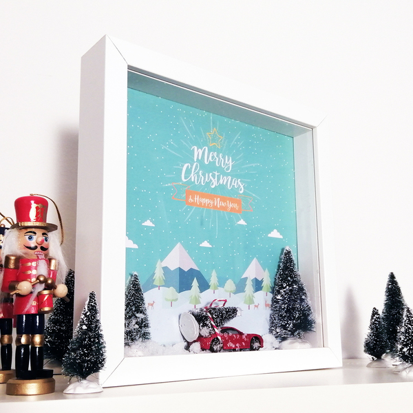 Χριστουγεννιάτικο Καδράκι "Μerry Christmas"