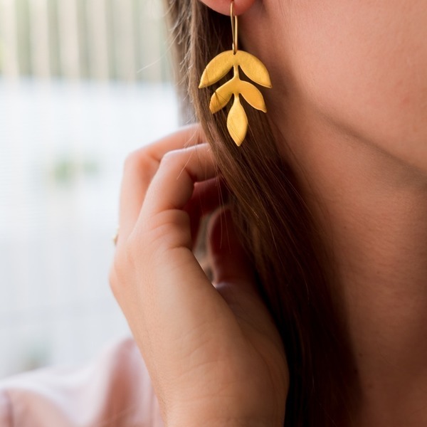 _fall earrings - χειροποίητα σκουλαρίκια φύλλα