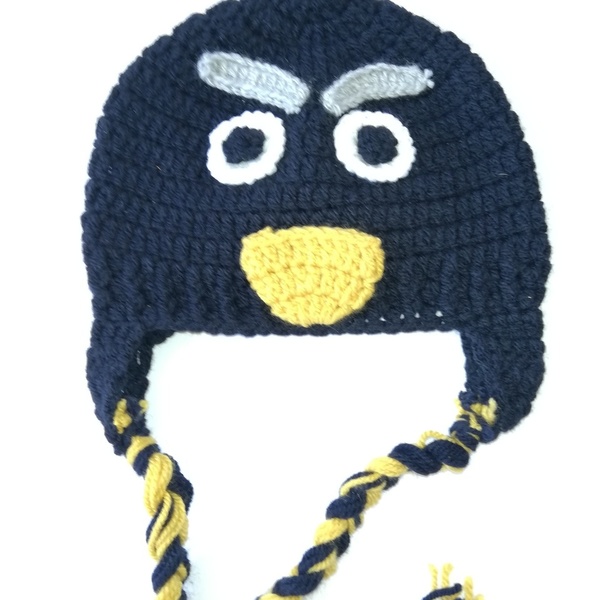 Πλεκτό Σκουφάκι Παιδικό angry bird!!!
