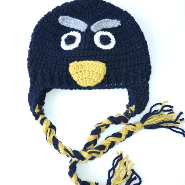 Πλεκτό Σκουφάκι Παιδικό angry bird!!!