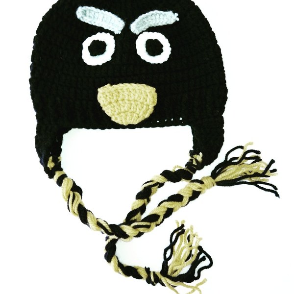 Πλεκτό Σκουφάκι Παιδικό angry bird!!!