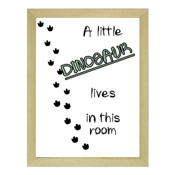 "A little dinosaur" poster σε κορνίζα - μεσαίο-