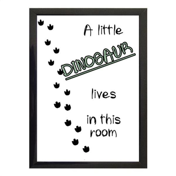 "A little dinosaur" poster σε κορνίζα - μεσαίο-