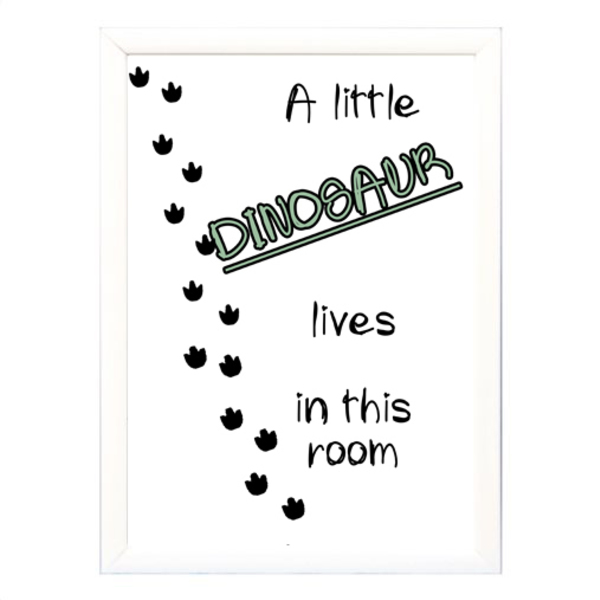 "A little dinosaur" poster σε κορνίζα - μεσαίο-