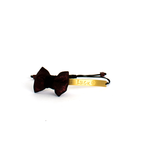 Ασημένιο Γουράκι Βραχιολάκι Luck Wish Bracelet Gold
