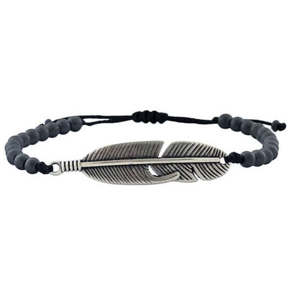 Ανδρικό βραχιόλι Wing hematite