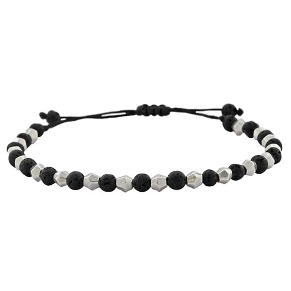 Ανδρικό βραχιόλι black lava