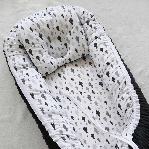 Φωλιά ύπνου (baby nest) και μαξιλαράκι Cactus