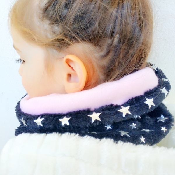 Neck warmer / παιδικός λαιμός BLACK FUR