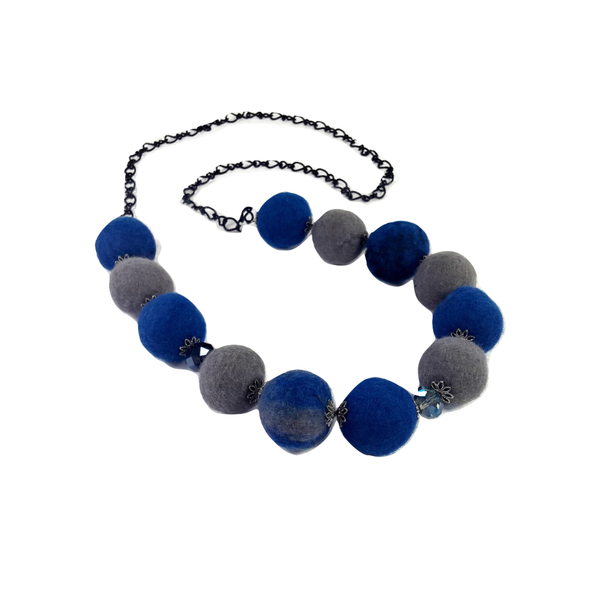 The Felt Necklace | Κολιέ με μάλλινες χάντρες