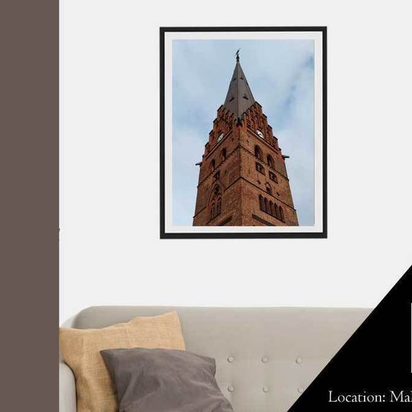 Poster 60*70 | Κορυφή Εκκλησίας Αγίου Πέτρου Malmö, Σουηδία | Φωτογραφικό Χαρτί