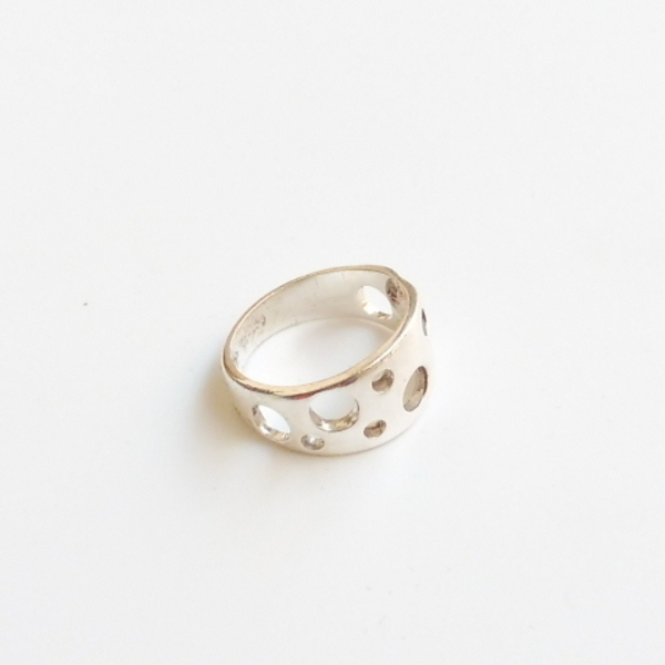 ''Bubble ring'' - Χειροποίητο δαχτυλίδι από ασήμι 925.