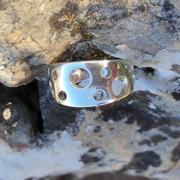 ''Bubble ring'' - Χειροποίητο δαχτυλίδι από ασήμι 925.