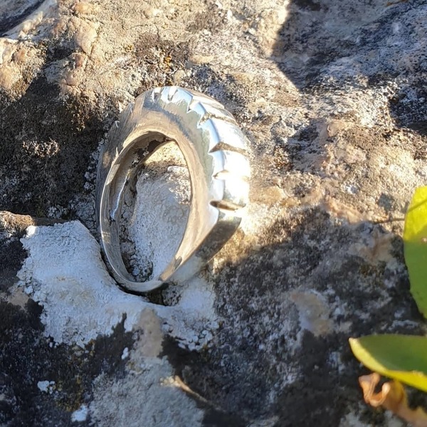 ''Industrial ring'' - Χειροποίητο δαχτυλίδι από ασήμι 925.