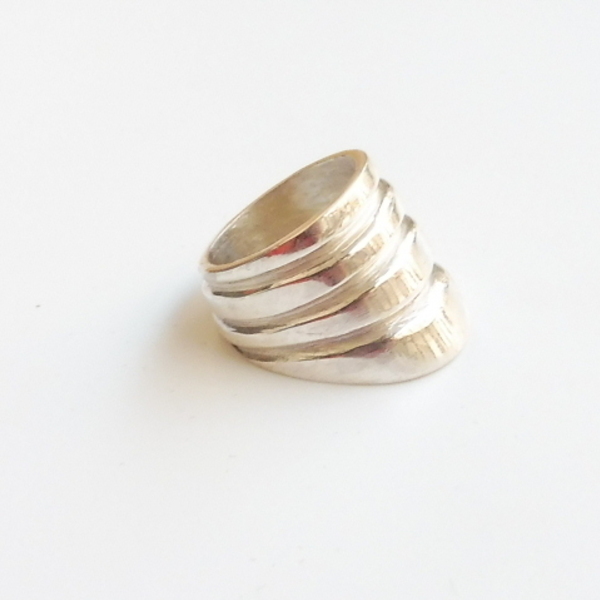 ''4 levels ring'' - Χειροποίητο δαχτυλίδι από ασήμι 925.