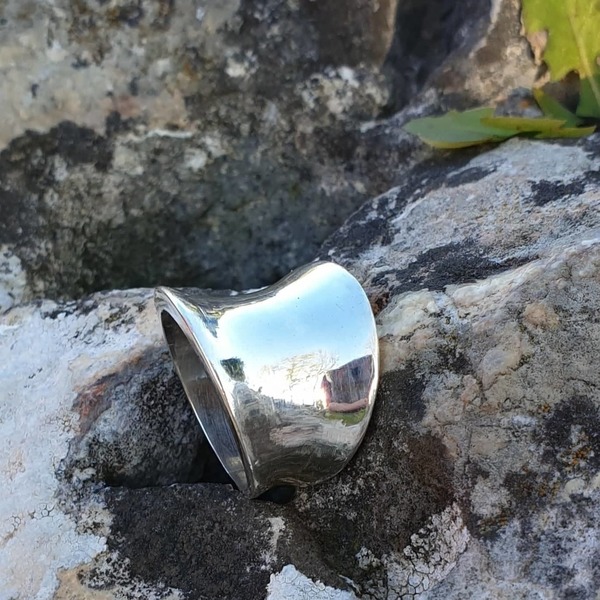 ''Mirror ring'' - Χειροποίητο δαχτυλίδι από ασήμι 925.