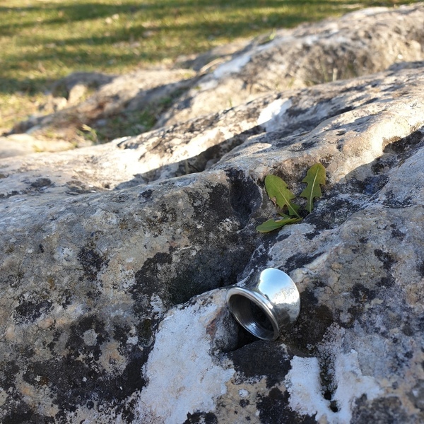''Mirror ring'' - Χειροποίητο δαχτυλίδι από ασήμι 925.