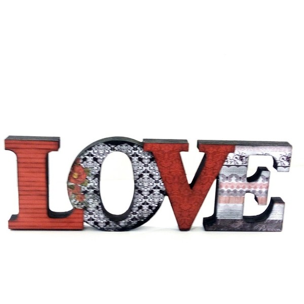 Ξύλινο διακοσμητικό LOVE