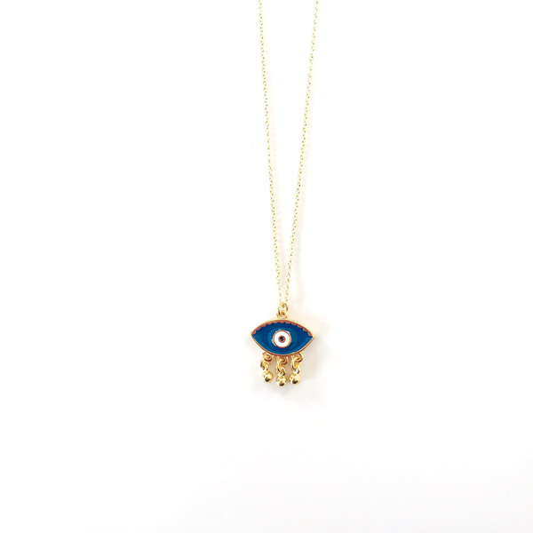 Boho evil eye necklace