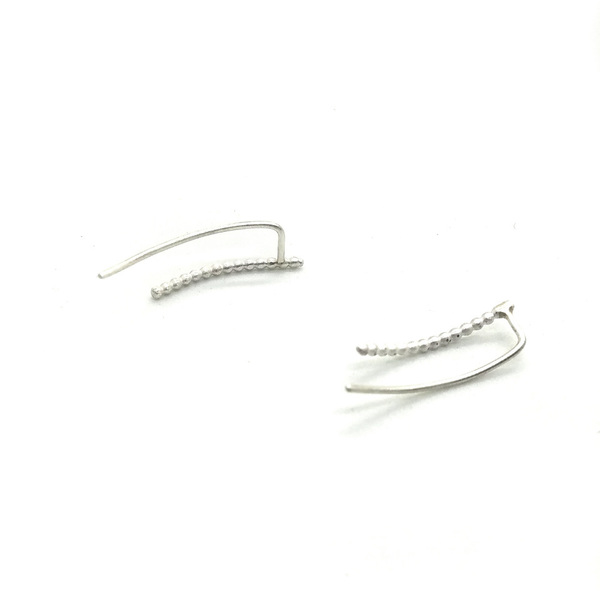 Σκουλαρίκια από Ασήμι 925 |Silver Beaded Earrings