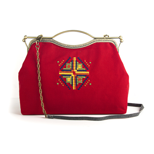 Κόκκινη clutch τσάντα