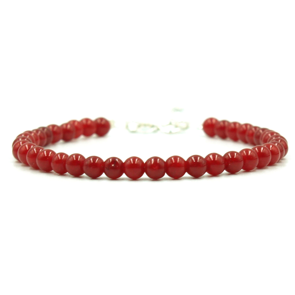 Carnelian Χειροποίητο Κόσμημα Βραχιόλι Ασήμι S925