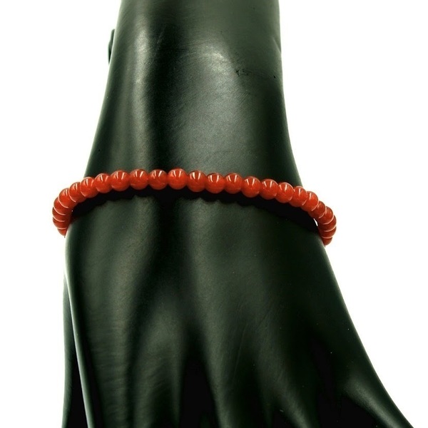 Carnelian Χειροποίητο Κόσμημα Βραχιόλι Ασήμι S925