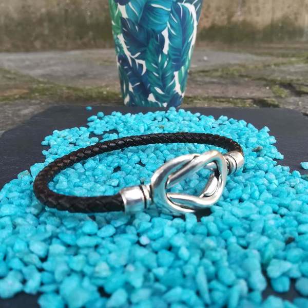 Αντρικό βραχιόλι με χοντρό snake cord