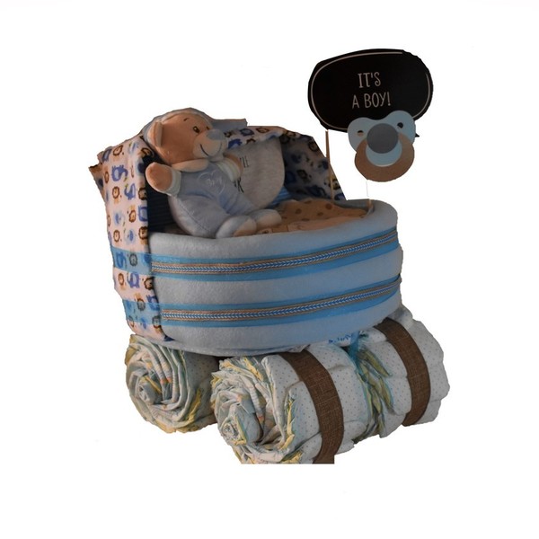 Diaper Cake (Diaper Stroller)