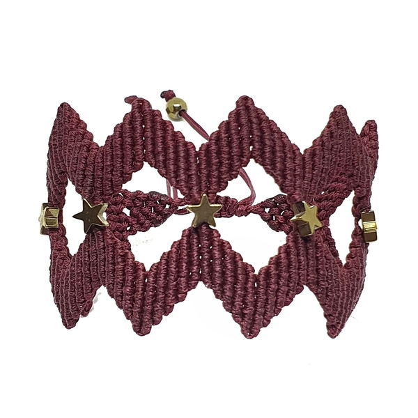 Macrame vrahioli me ematiti