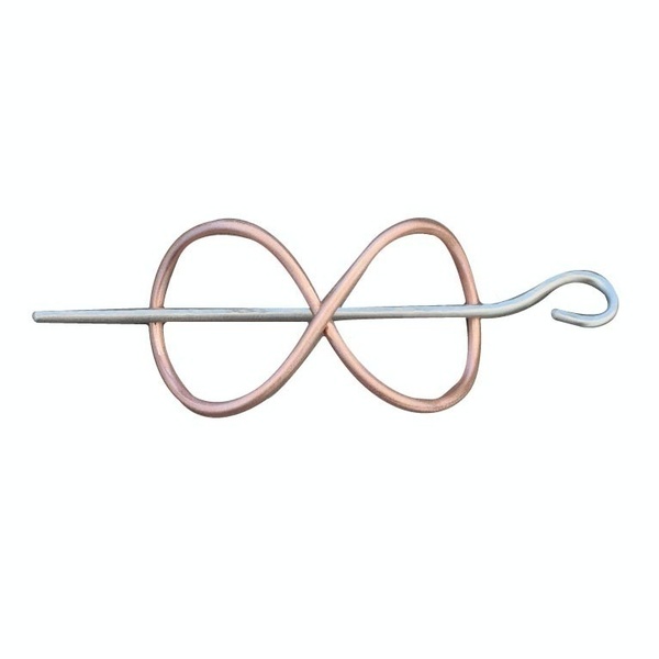 Αξεσουάρ μαλλιών infinity από χαλκό και αλπακά