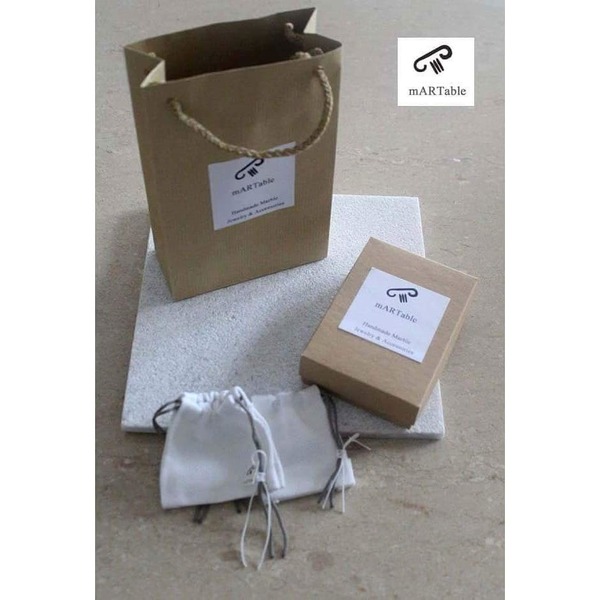 "E p i k o u r o s " Triangle Marble Necklace 925-Χειροποίητο Κρεμαστό από λευκό μάρμαρο Θάσου!