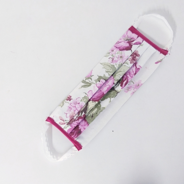 Φούξια floral μάσκα