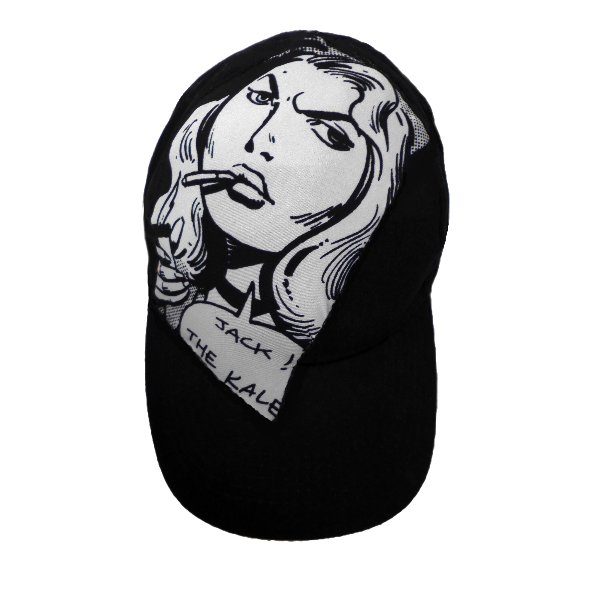 Ασπρόμαυρο καπέλο Jockey/Pop Art/4 Εποχών.